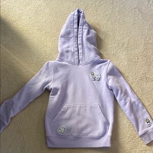 Kids Lavender GOAT Hoodie with Embroidered Design
